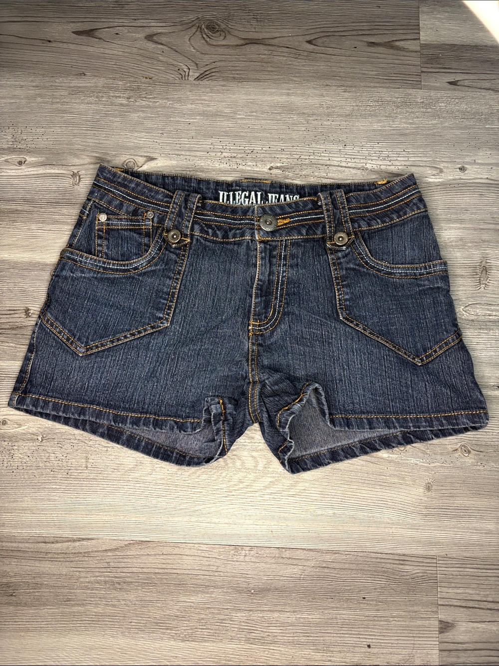 Women's Dark Wash Denim Shorts